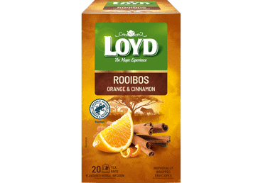 Tēja Rooibos LOYD ar apelsīnu un kanēli 20x2g
