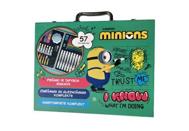 Radošais kancelejas komplekts MINIONS 57gab. - 1