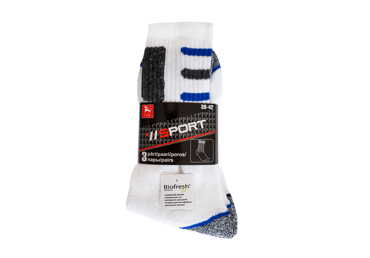 Vīriešu sporta zeķes 3 pāri LION 1218B 39-42 - 2