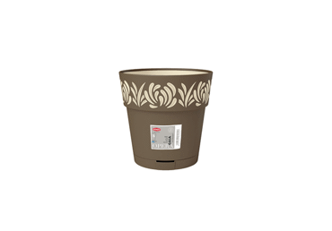 Puķu pods brūns/bēšs STEFANPLAST Ø15cm