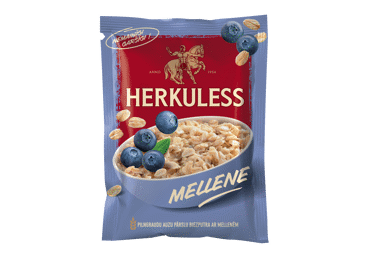 Auzu pārslu biezputra HERKULESS melleņu 35g