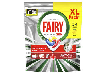 Trauku mazgājamās kapsulas FAIRY Platinum Lemon 54gb. - 1