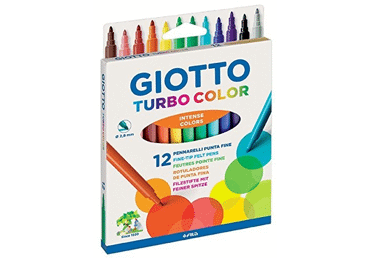 Flomāsteri GIOTTO Turbo Color 12gab.