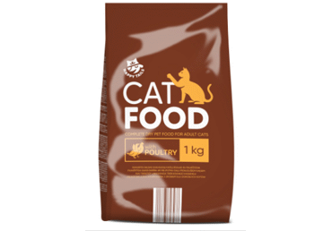 Sausā kaķu barība HAPPY TAILS tītars, pīle, vista 1kg