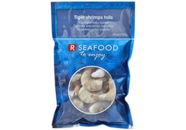 Tīģergarneles RSEAFOOD 21-25 bez galvas jēlas 300g