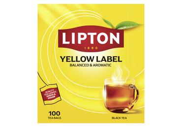 Melnā tēja LIPTON Yellow Label 100x2g