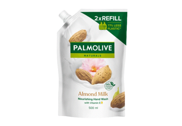 Šķidrās ziepes PALMOLIVE ALMOND MILK rezerve 500ml - 1