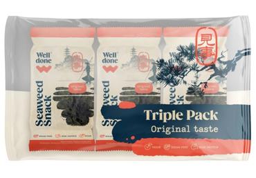 Jūraszāļu uzkoda Original WELL DONE 3x4g