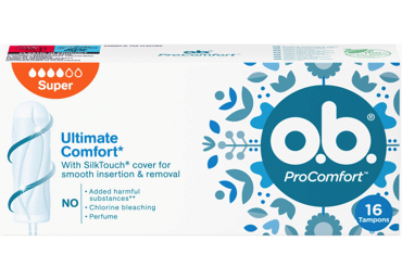 Higiēniskie tamponi O.B.PRO COMFORT SUPER 16gab. - 1
