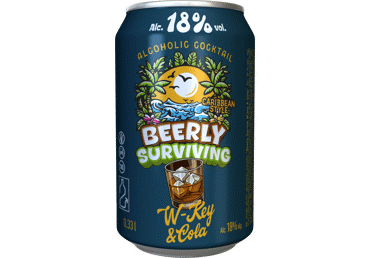 Alkoholisks kokteilis BEERY SURVIVING W-Key&Cola 18% 0,33L sk.D