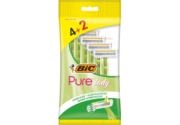 Vienreizējie skuvekļi BIC Pure3 Lady Aloe Vera 6gab.