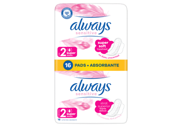 Higiēniskās paketes ALWAYS SENSITIVE SUPER+DUO 16gab. - 1