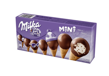 Saldējums MILKA Mini konuss 141g - 2