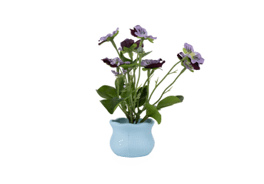 Mākslīg.vijolītes podiņā ILAJA 3kr.16cm - 2