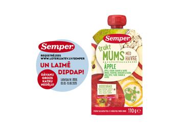 Biezenis SEMPER ābolu auzu 6+ 110g - 1