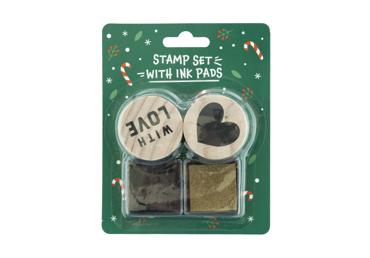 Zīmogu komplekts ar tintes spilventiņiem