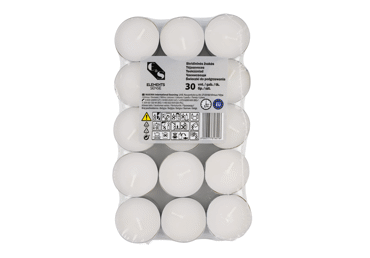 Tējas sveces ELEMENTS SENSE 30gab. 3,5h - 2