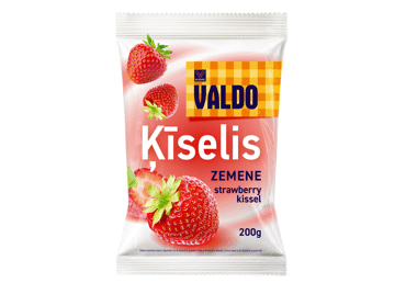 Ātri pagatavojams ķīselis VALDO ar zemeņu garšu 200g