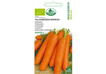 Ekol.sēklas: Burkāni NANTES 2gab.