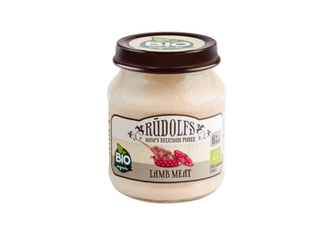 BIO biezenis RŪDOLFS jēra gaļas 6+ 120g