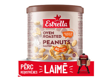 Zemesrieksti ESTRELLA krāsnī cepti sālīti 140g - 1