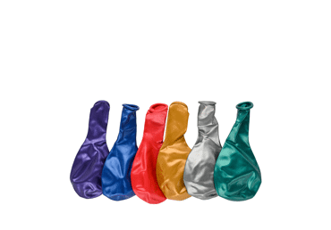 Metāl.krāsas baloni ELEMENTS 20gab. 25cm - 2