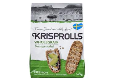 Sausmaizītes pilngraudu bez cukura KRISPROLLS 240g