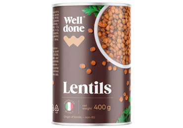 Konservētas lēcas WELL DONE 400g