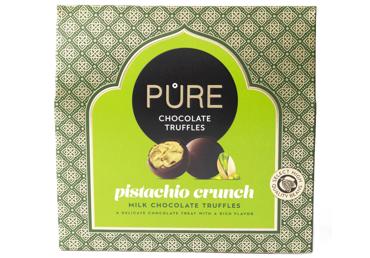 Piena šokolādes trifeles pistāciju krēma pildījums PURE 94g - 1