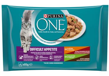 Kaķu konservi Difficult appetite vista ONE 4x85g