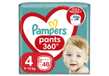 Autiņbiksītes PAMPERS Pants 4 9-15kg 48gab.