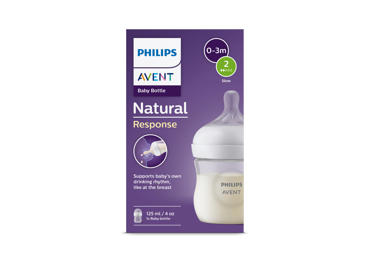 Baroš.pudelīte AVENT Natural 125ml 0m+ - 1