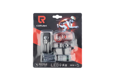 Velosipēda lukturu komplekts CORUBA BB-1059 - 1