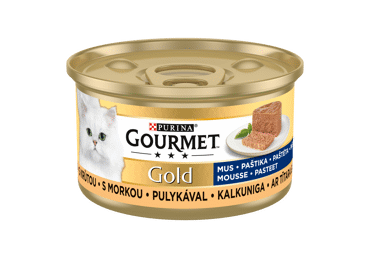 Kaķu konservi GOURMET GOLD pastēte ar tītara gaļu 85g - 1
