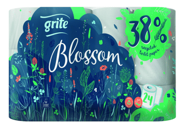 Tualetes papīrs GRITE Blossom 3k. 24r. - 1