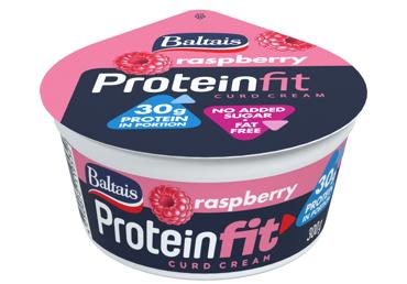 Biezpiena krēms Protein BALTAIS aveņu 300g
