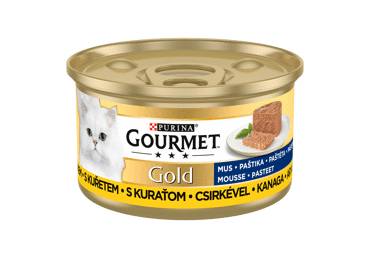 Kaķu konservi GOURMET GOLD pastēte vistas 85g