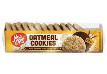 Auzu cepumi MIO&RIO ar piena šokolādi 210g