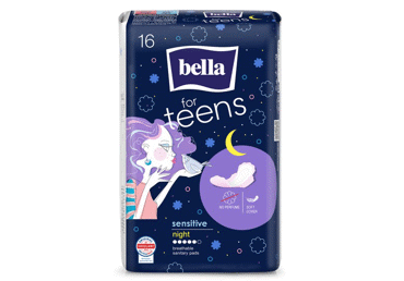 Higiēniskās paketes BELLA Teens Sensitive nakts 16gb