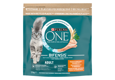 Sausā kaķu barība ONE Adult ar vistu 1,5kg