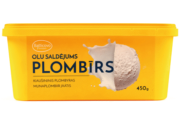 Olu saldējums Plombīrs Balticovo Premium 450g