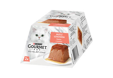 Kaķu barība ar lasi GOURMET REVELATIONS 2x57g - 1
