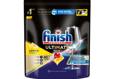 Trauku mazgājamās mašīnas tabletes FINISH Ultimate lemon 40gb
