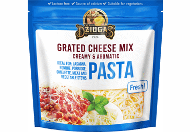 Rīvēts siers makaroniem DŽIUGAS 42% 200g