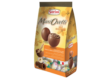 Šokolādes olas SORINI ar lazdu riekstu krēmu 250g