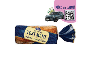 Rudzu daudzsēklu Latvijas Tost Maize LM 450g  