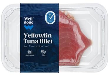 Dzeltenspuru tunzivs fileja WELL DONE atkausēta kg - 1