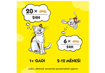 Gardums kaķiem DREAMIES ar cāļa gaļu 60g - 3