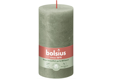 Cilindrsvece SHINE FRESH OLIVE 7x13cm