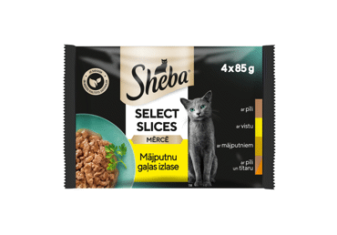 Konservēta kaķu barība SHEBA DUETT baltās gaļas 4x85g - 1